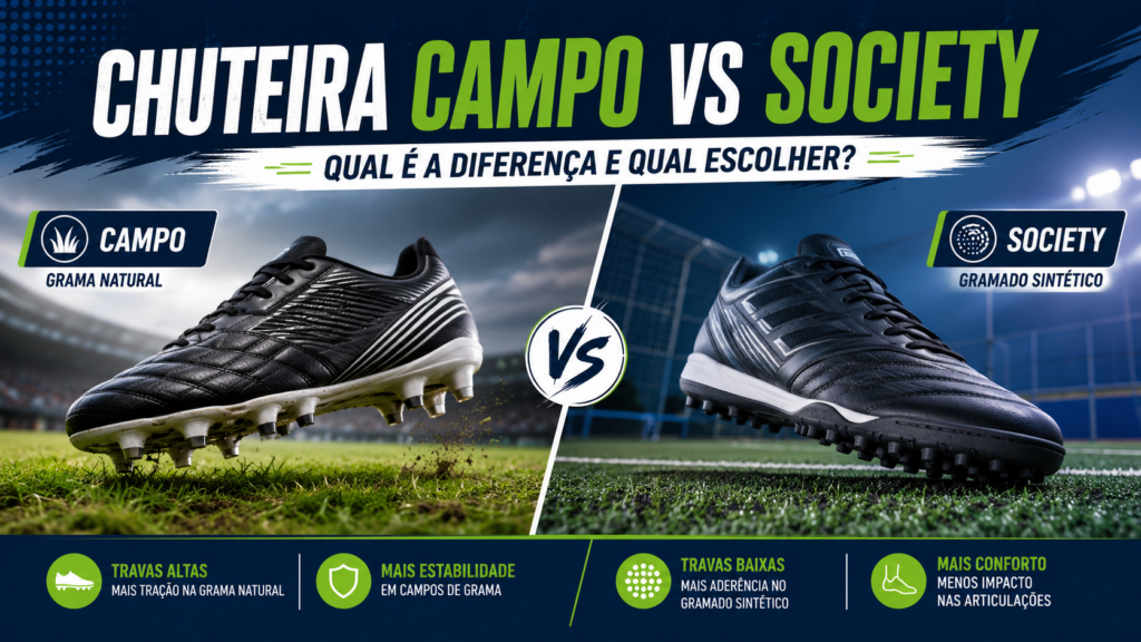 Chuteira Campo vs Society — Qual é a Diferença e Qual Escolher? chatgpt image 26 de jun. de 2026, 17 03 47